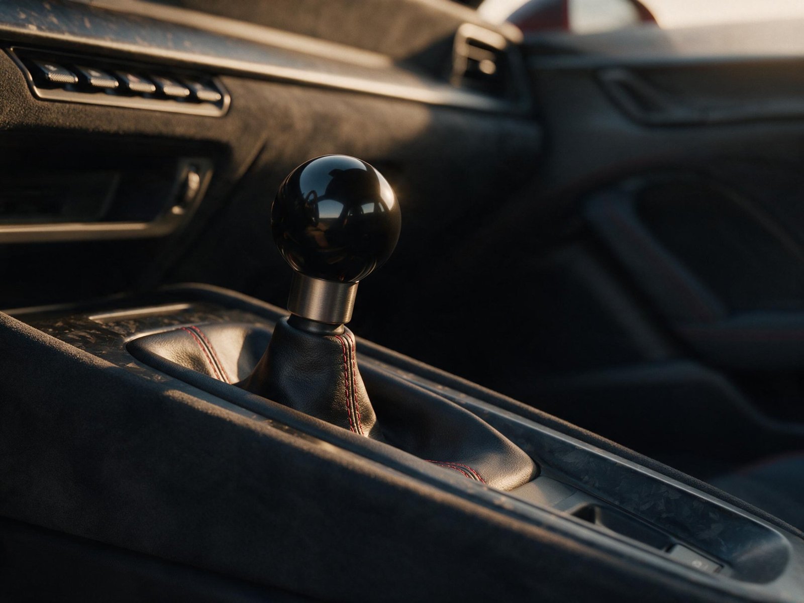 Acrylic & Aluminum Shift Knob — alternate view