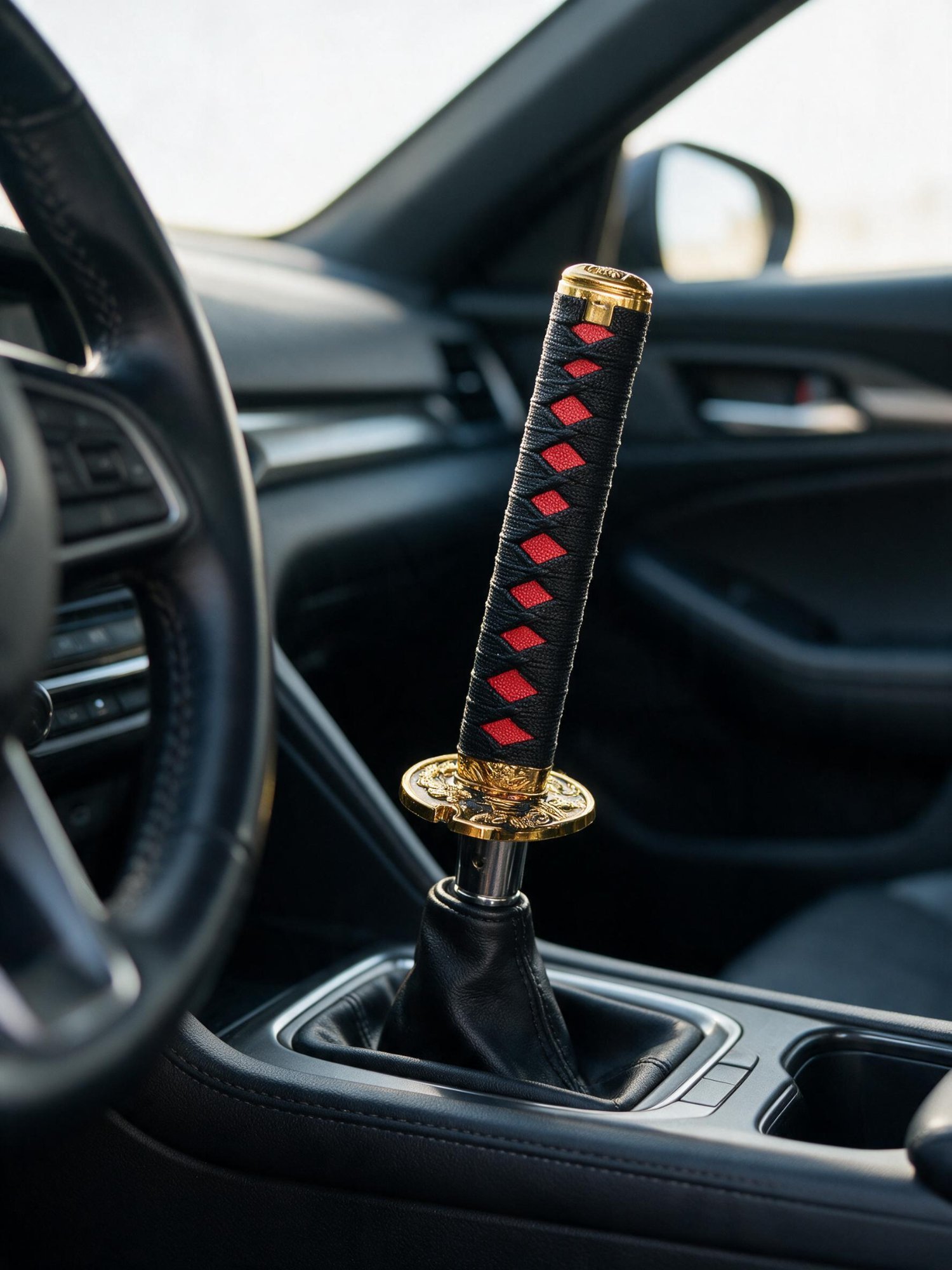 Katana Sword Shift Knob — alternate view